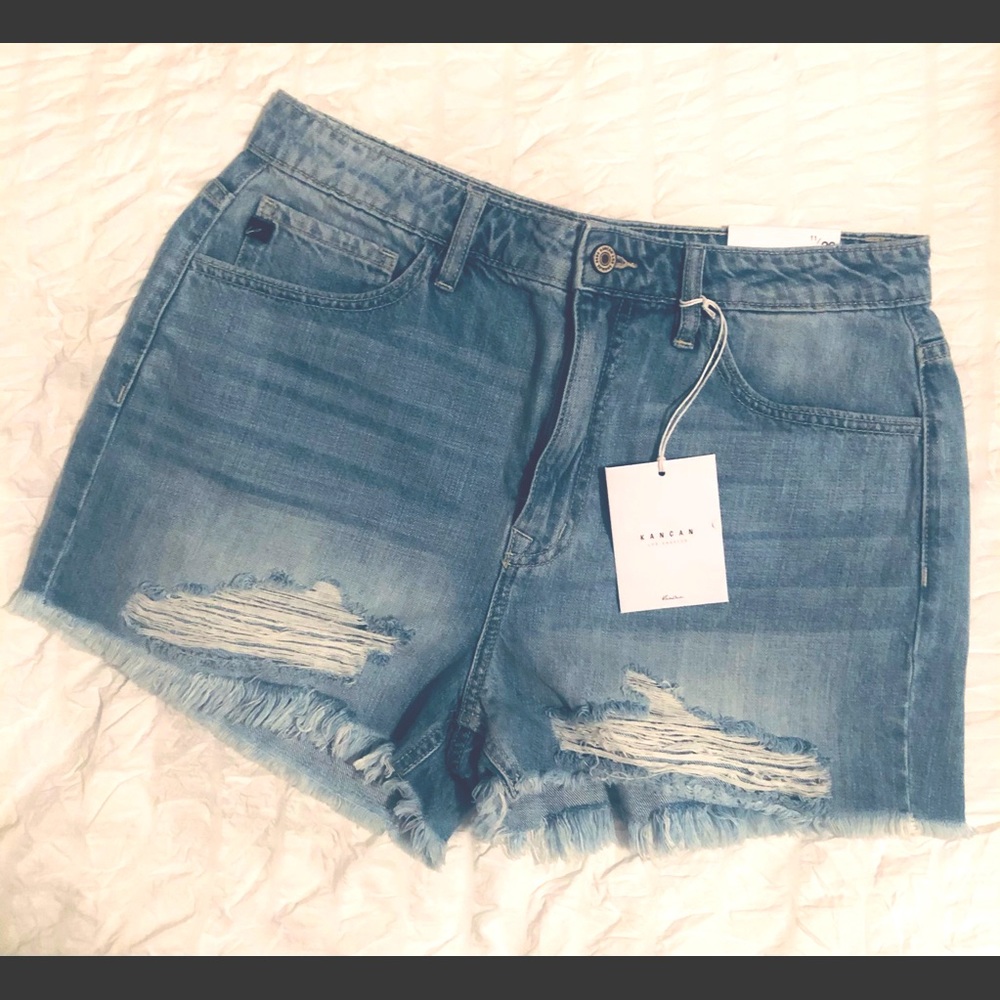 KanCan Ivanna High Rise Shorts Size 29 NWT
